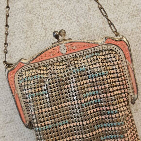 Whiting and Davis Mesh vintage evening bag purse flapper style - Picture 3 of 6